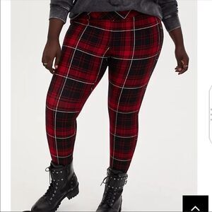 TORRID NWOT plaid skinny leg pant plus size 4X